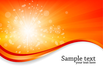 Image showing Vector abstract sunny background
