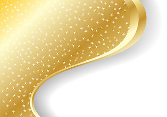 Image showing vector abstract gold background