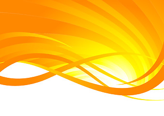 Image showing Vector abstract orange background
