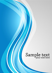 Image showing Vector abstract background in blue color