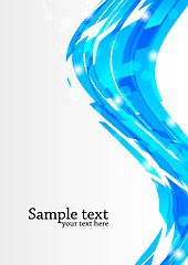 Image showing Abstract background with blue line