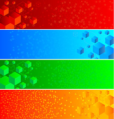 Image showing Vector abstract banners