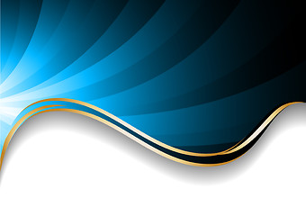 Image showing Vector bright blue background