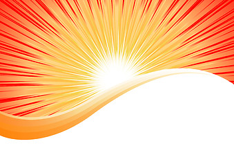 Image showing Vector bright orange background