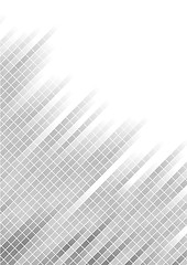Image showing Vector abstract silver background with square