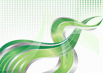 Image showing Vector green background