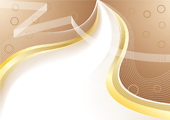 Image showing Vector abstract chocolate background