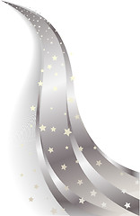 Image showing Vector abstract silver background
