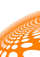 Image showing Vector abstract orange background