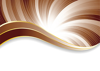 Image showing Vector abstract chocolate background