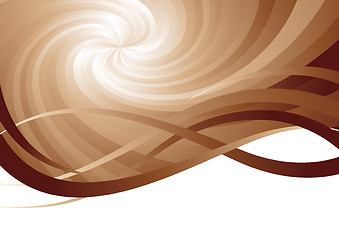 Image showing Vector brown background