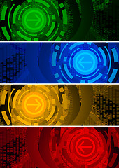 Image showing Vector abstract banners