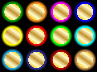 Image showing vector bright buttons