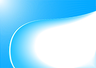 Image showing Vector abstract blue background