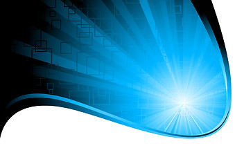 Image showing Vector blue background