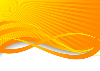 Image showing Vector orange background