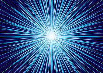 Image showing Vector abstract blue background