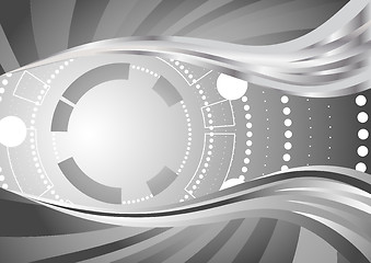 Image showing Vector abstract tech  background