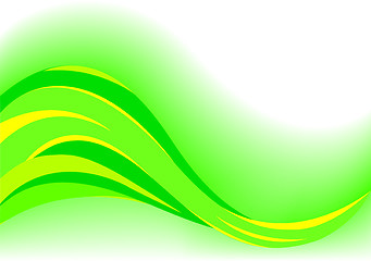 Image showing Vector abstract green background