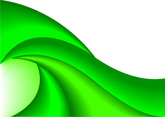 Image showing Vector abstract green background