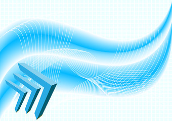 Image showing Vector abstract line background