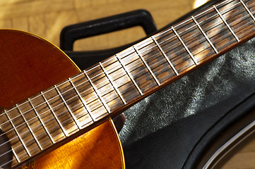 Image showing guitar with case
