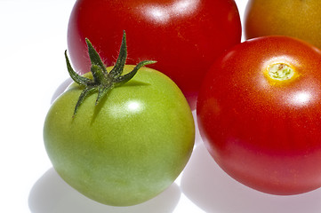 Image showing tomato ripe and unripe fruits