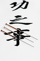 Image showing acupuncture needles