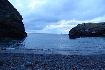 Image showing view of the sea in cornwall