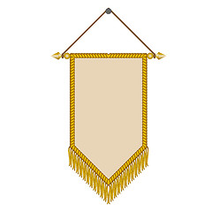 Image showing vector image of a pennant