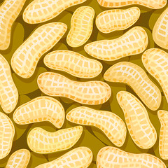 Image showing peanuts in pod seamless background