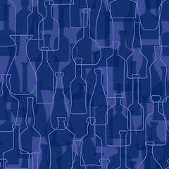 Image showing bottles seamless pattern background