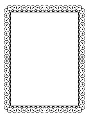 Image showing calligraphy ornamental decorative frame