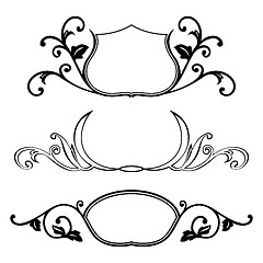 Image showing Set of decorative frame