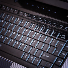 Image showing Modern and stylish laptop. 