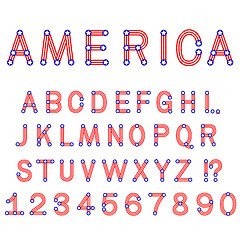 Image showing USA symbol alphabet letters isolated