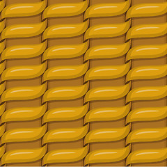 Image showing Brown woven wicker for use as background