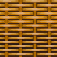 Image showing Brown woven wicker for use as background