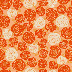 Image showing abstract rose seamless background