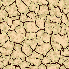 Image showing seamless cracked ground background pattern