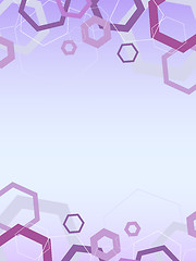 Image showing Abstract hexagon hi-tech pattern background