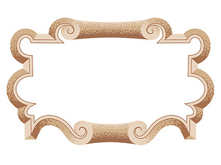 Image showing baroque  architectural ornamental decorative frame