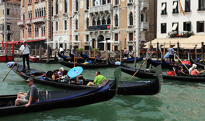 Image showing Traffic jam in Venice