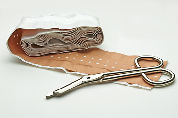 Image showing scissors and adhesive plaster
