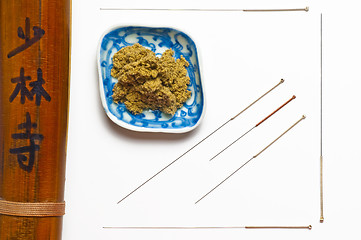 Image showing acupuncture needles