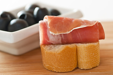 Image showing ham of Spain Jamon Serrrano