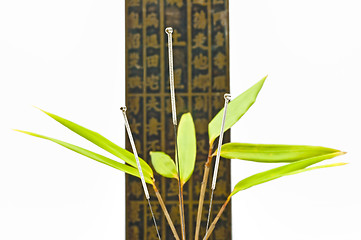 Image showing acupuncture needles