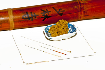 Image showing acupuncture needles