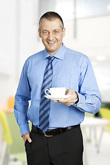 Image showing business man coffee