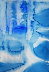 Image showing Abstract watercolor background on paper texture 